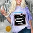 Powered By Introvert Inside Embrace Your Quiet Strength Comfort Color Blast T-Shirt Amethyst