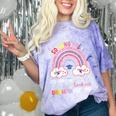 Pre k Graduation Class 2025 Graduate Pre-k Rainbow Girls Comfort Color Blast T-Shirt Amethyst