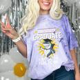 Pre K Graduation Shirts Shark Grad Toddler Comfort Color Blast T-Shirt Amethyst