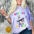 Preschool Graduate Shirt ABC 123 Mic Drop Llama Graduation Comfort Color Blast T-Shirt Amethyst