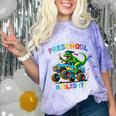 Preschool Graduation Monster Truck Dinosaur Boys Dino Tee Comfort Color Blast T-Shirt Amethyst
