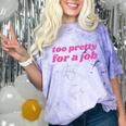 Too Pretty For a Job Y2k Aesthetic 2000s Nostalgia Comfort Color Blast T-Shirt Amethyst
