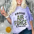 Proud Air Force Cousin Deployment Homecoming Graduation USAF Comfort Color Blast T-Shirt Amethyst