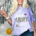 Proud Army Godmother Army Graduation Godmother US Army Comfort Color Blast T-Shirt Amethyst