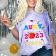 Proud Aunt Of 2023 Pre-K Graduate Senior Graduation Matching Comfort Color Blast T-Shirt Amethyst