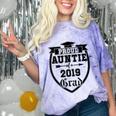 Proud Auntie Of a 2019 Grade Aunt Graduation Comfort Color Blast T-Shirt Amethyst