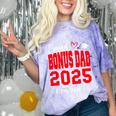 Proud Bonus Dad Of a Class Of 2025 Graduate Graduation Comfort Color Blast T-Shirt Amethyst