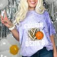 Proud Cousin Of A 2026 Senior Basketball Graduation Leopard Comfort Color Blast T-Shirt Amethyst