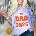 Proud Dad Of A 2026 Senior Basketball Graduation Family Comfort Color Blast T-Shirt Amethyst