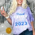 Proud Father Of 2023 College Graduate Family 23 Graduation Comfort Color Blast T-Shirt Amethyst