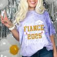 Proud Fiance Of A 2025 Graduate Fiance Graduation 2025 Senio Comfort Color Blast T-Shirt Amethyst