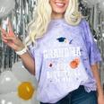 Proud Grandma Of 2025 Basketball Senior Graduation Day Comfort Color Blast T-Shirt Amethyst