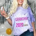 Proud GRANDMA Of A Class 2019 Senior Graduation Comfort Color Blast T-Shirt Amethyst