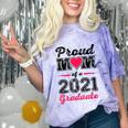 Proud Mom Of A 2021 Graduate Senior Graduation Comfort Color Blast T-Shirt Amethyst