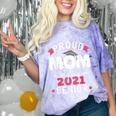 Proud Mom Of a 2021 Senior Year School Graduation Party Comfort Color Blast T-Shirt Amethyst