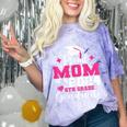 Proud Mom Of 2024 5th Grade Graduate Mother Graduation Comfort Color Blast T-Shirt Amethyst