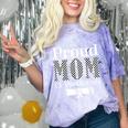 Proud Mom Of a 2024 Graduate Mama Checkered Graduation Comfort Color Blast T-Shirt Amethyst