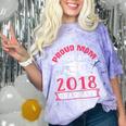 Proud Mom Of A Class 2018 Graduate Graduation T-Shirt Comfort Color Blast T-Shirt Amethyst