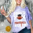 Proud Mom Of a Football Senior 2026 Graduation Gifts Comfort Color Blast T-Shirt Amethyst
