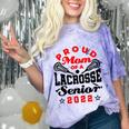 Proud Mom Of a Lacrosse Senior 2022 Graduation Comfort Color Blast T-Shirt Amethyst