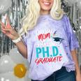 Proud Mom PhD Doctoral Graduation Doctorate Degree Comfort Color Blast T-Shirt Amethyst