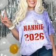 Proud Nannie Of A Class Of 2026 Graduate Senior Graduation Comfort Color Blast T-Shirt Amethyst