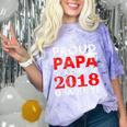 Proud Papa Of A Class Of 2018 Graduate Shirt Graduation Comfort Color Blast T-Shirt Amethyst