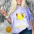 Proud Senior Mom Class Of 2026 Softball Graduation Heart Comfort Color Blast T-Shirt Amethyst