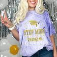 Proud Step Mom Of Two 2024 Graduate Class 2024 Graduation Comfort Color Blast T-Shirt Amethyst
