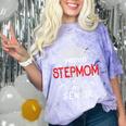 Proud Stepmom Of a 2019 Senior Graduation Family Comfort Color Blast T-Shirt Amethyst