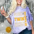 Proud Twin Of a 2025 Graduate Grad Prom Graduation Squad 25 Comfort Color Blast T-Shirt Amethyst