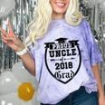 Proud Uncle Of a 2018 Grad Graduation Family Comfort Color Blast T-Shirt Amethyst