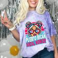 Puerto Rican Latina Social Worker MSW Masters Graduation Comfort Color Blast T-Shirt Amethyst