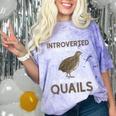 Quail Bird Lover Introvert Quail Comfort Color Blast T-Shirt Amethyst Quail Bird Lover Introvert Quail Comfort Color Blast T-Shirt Amethyst