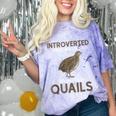 Quail Bird Lover Introvert Quail Comfort Color Blast T-Shirt Amethyst Quail Bird Lover Introvert Quail Comfort Color Blast T-Shirt Amethyst
