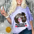 Queen Masters Degree Graduation Social Work MSW MPH Comfort Color Blast T-Shirt Amethyst