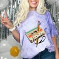 Retro Cassette Tape & Pencil Rewind Nostalgia Party 80s 90s Premium Comfort Color Blast T-Shirt Amethyst