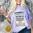 Retro Computer Dialog Box 90s Desktop Interface Nostalgia Comfort Color Blast T-Shirt Amethyst