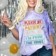 Retro Humor Please Be Patient With Me I'm From The 1900s Comfort Color Blast T-Shirt Amethyst