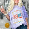 Retro It's My 18th Birthday Boho Nostalgia Women Kids Comfort Color Blast T-Shirt Amethyst Retro It's My 18th Birthday Boho Nostalgia Women Kids Comfort Color Blast T-Shirt Amethyst