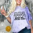 Retro Pager Squad Minimalist Monochrome Cartoon Nostalgia Comfort Color Blast T-Shirt Amethyst