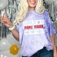 Retro Sarcastic Introvert I Used To Be A People Person Comfort Color Blast T-Shirt Amethyst