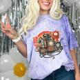 Retro Tech Stack 80s 90s Nostalgia Analog TV Cameras Comfort Color Blast T-Shirt Amethyst