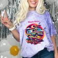 Retro Graphic Print With a Touch Of Nostalgia Comfort Color Blast T-Shirt Amethyst