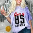 Reunion 1985 Matching Graduation High School Class Of 1985 Comfort Color Blast T-Shirt Amethyst