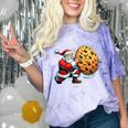 Santa Holding Cookie Xmas Baker Introvert Christmas Comfort Color Blast T-Shirt Amethyst
