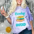Sarcastic Books Anti Social Introvert Book Conversation Comfort Color Blast T-Shirt Amethyst