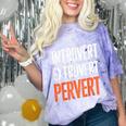 Sarcastic Introvert Extrover Pervert Comfort Color Blast T-Shirt Amethyst