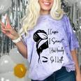 I Came I Saw I Had Anxiety So I Left Messy Bun Introvert Comfort Color Blast T-Shirt Amethyst I Came I Saw I Had Anxiety So I Left Messy Bun Introvert Comfort Color Blast T-Shirt Amethyst