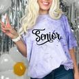That Says Senior Cursive Script Graduation Comfort Color Blast T-Shirt Amethyst